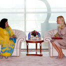 Kronprinsessen i samtale med fru Sri Rosmah Mansor (Foto: Gorm Kallestad / Scanpix)